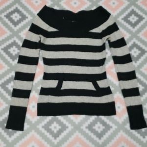 Black and Grey striped sweater